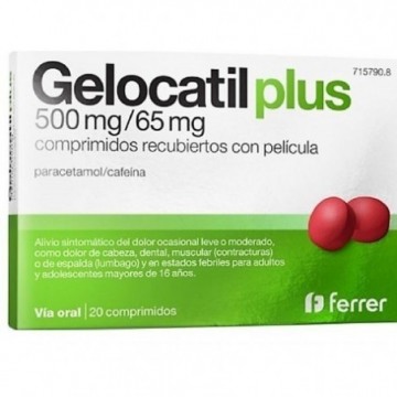 GELOCATIL PLUS 500 MG/65 MG...