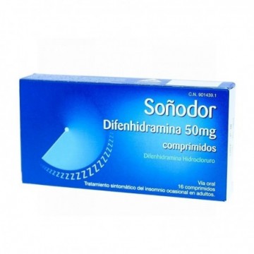 SOÑODOR DIFENHIDRAMINA 50...