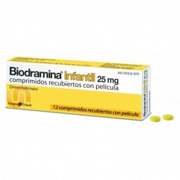 Biodramina Infantil 25 Mg...