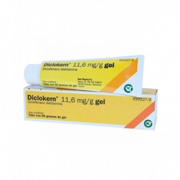 DICLOKERN 11,6 mg/g GEL , 1...